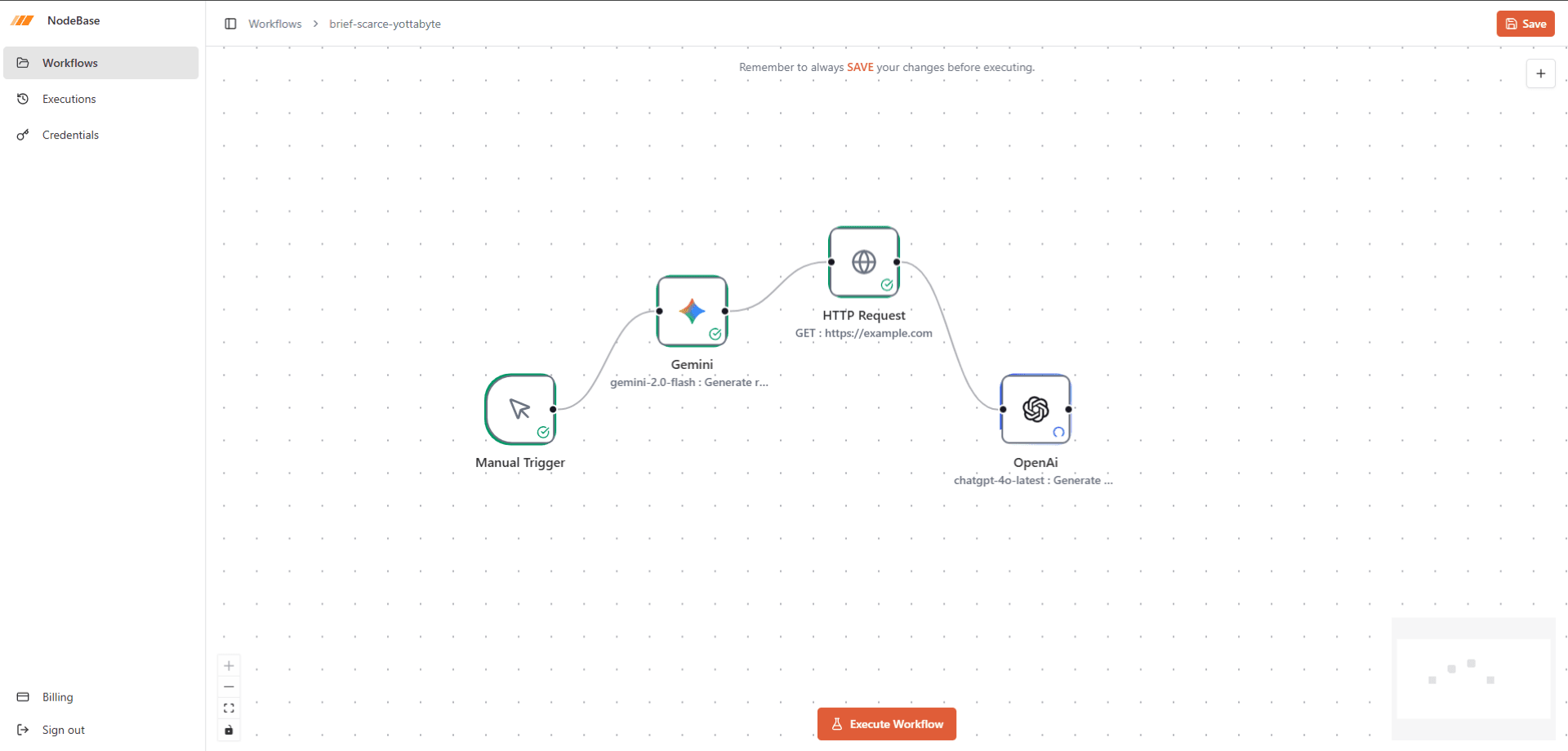NodeBase Workflow Automation Platform - Project Screenshot